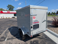 Cargo Mate E Series 4x6 Enclosed Cargo Trailer - Silver - Stock# 123132 - 2,000 lbs, 4x6 - component detail | AAA Trailer