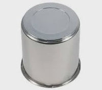 Chrome Stainless Steel Center Cap for EZ Lube Trailer Wheels 3.19" - full product view | AAA Trailer
