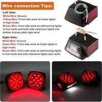 Complete Marine LED Trailer Light Kit – Stop / Turn / Tail Lights with Wiring Harness - alternate angle | AAA Trailer