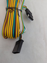 Complete Marine LED Trailer Light Kit – Stop / Turn / Tail Lights with Wiring Harness - close-up view | AAA Trailer