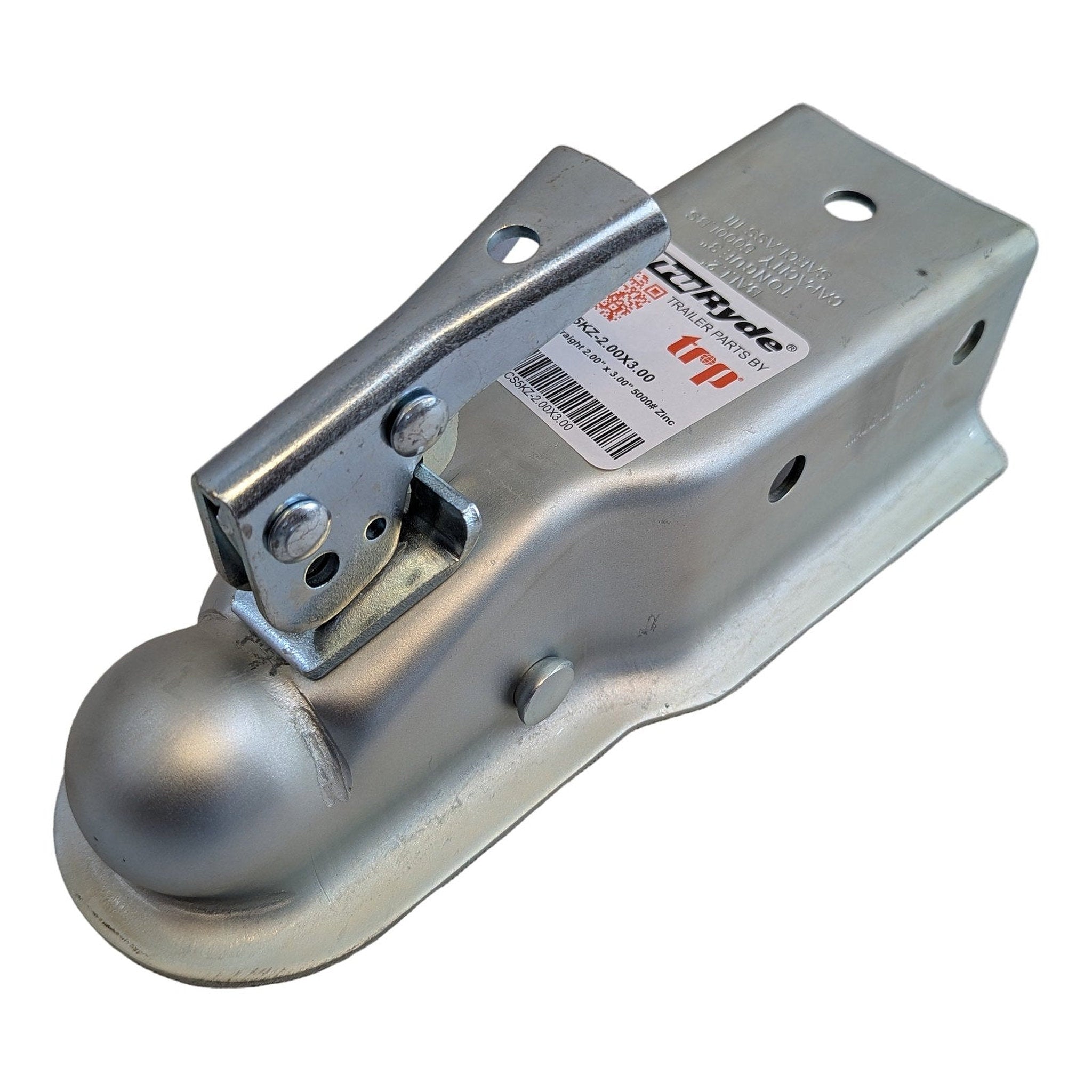 Channel Tongue Trailer Coupler - Trigger Latch - Zinc - 2" Ball - Bolt On - 5,000 lbs CT-5003-Z