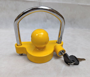 Trailer Coupler Lock Universal Adjustable Heavy-Duty Steel Trailer Hitch Lock, Anti Theft Trailer Ball Lock Towing Lock for T