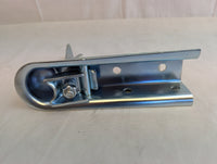 2" Straight Trailer Coupler – Lever Lock | 3,500 lb Capacity | CT-3001-Z Zinc Plated - 3,500 lb - close-up view | AAA Trailer