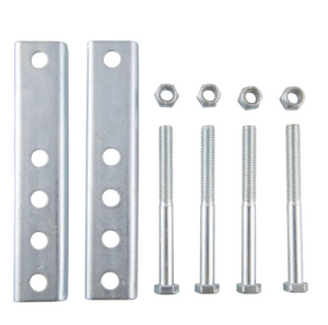 Curt 28911 marine jack mounting bar kit - 2 bolt-through brackets with bolts and nuts for bolt-on swivel trailer jacks, fits 2-5 inch trailer frames