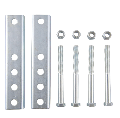Curt 28911 Marine Jack Mounting Bar Kit — Bolt-On Swivel Trailer Jack Brackets for 2"–5" Frames