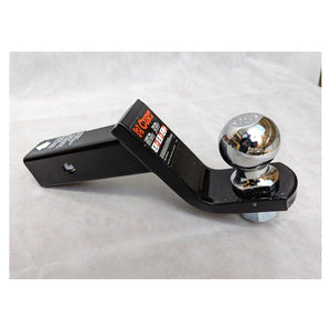 CURT 45042 Trailer Hitch Mount with 2-5/16-Inch Ball & Pin, Fits 2-Inch Receiver, 7,500 lbs, 4-Inch Drop , Black - 7,500 lbs 