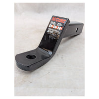 CURT 45050 Class 3 Trailer Hitch Ball Mount, Fits 2-Inch Receiver, 7,500 lbs, 1-Inch Hole, 4-Inch Drop, 2-In Rise, Gloss Blac