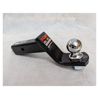 CURT 45056 Trailer Hitch Mount with 2-Inch Ball & Pin, Fits 2-In Receiver, 7,500 lbs, 4-Inch Drop - 7,500 lbs - full product 
