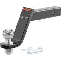 CURT 45065 Lifted Truck Trailer Hitch Mount with 2-5/16-Inch Ball & Pin, Fits 2-Inch Receiver, 7,500 lbs, 6-Inch Drop
