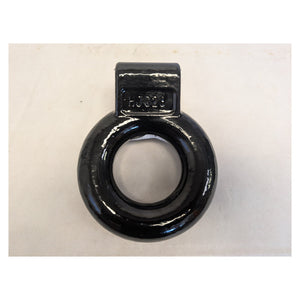 CURT 48601 Black Steel Pintle Hitch Lunette Ring 3-Inch ID, 12,000 lbs, Channel Mount Required,