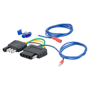 CURT 57187 4-Way to 5-Way Flat Trailer Wiring Adapter for Boat Trailers - full product view | AAA Trailer