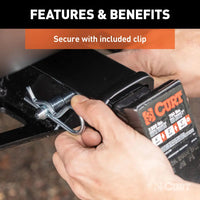 CURT Trailer Hitch Pin: 2 in Compatible Hitch Size, 5/8 in Pin Dia, III/IV/V, 5 in Overall 21500 lbs - 21500 lbs - close-up v