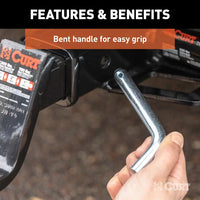 CURT Trailer Hitch Pin: 2 in Compatible Hitch Size, 5/8 in Pin Dia, III/IV/V, 5 in Overall 21500 lbs - 21500 lbs - close-up v