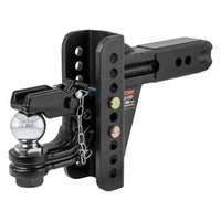 Curt 8-Ton Pintle Hitch with 2 5/16" Chrome Ball - detail view | AAA Trailer