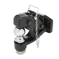 Curt 8-Ton Pintle Hitch with 2 5/16" Chrome Ball - full product view | AAA Trailer