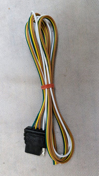 Curt Wiring Harness with 4 Pole Flat Trailer Connector - Vehicle End - 48" Long - detail view | AAA Trailer
