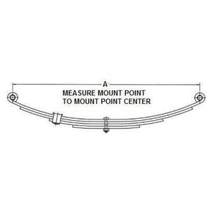 DBL. Eye Spring 26.00" 3 1500LBS UNA-050, AWS3, DE-AWS3 - 1500 lb - full product view | AAA Trailer