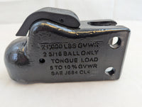Demco Adjustable Trailer Coupler – 2-5/16" Ball – 21,000 lb – EZ Latch – Black (14040-81) - 21,000 lb - alternate angle | AAA