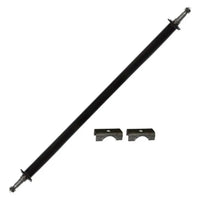 Dexter 3,500 lb straight-spindle trailer axle beam, 95 inch hub face, with spring seats