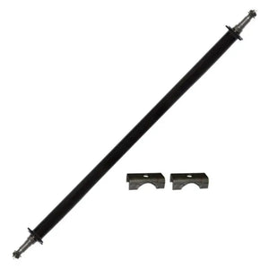 Dexter 3,500 lb straight-spindle trailer axle beam, 95 inch hub face, with spring seats