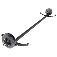 Dexter 3,500 lb Drop Trailer Axle – 95" Hub Face – 80" Spring Center – Electric Brakes – 5 on 4.5 – EZ Lube
