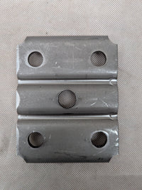 Dexter 2-3/8" x 1-3/4" U-Bolt Spring Tie Plate – Trailer Axle Spring Plate | Raw Steel - detail view | AAA Trailer