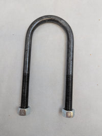 Dexter 2-3/8" Round Trailer Axle U-Bolt – 1/2" Medium with Nuts | Raw Steel - 3,500 lb - alternate angle | AAA Trailer
