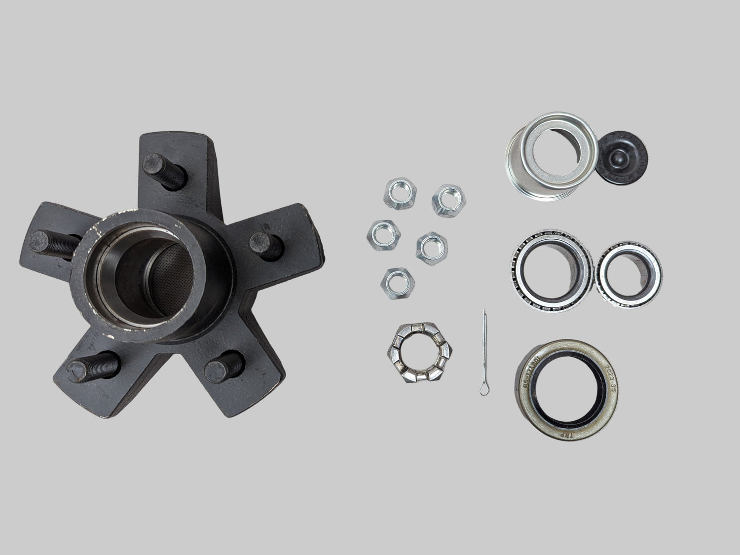 Dexter EZ Lube 5 Bolt Trailer Hub Kit for 3500 lb Axles - 3500 lb - full product view | AAA Trailer