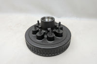 Dexter Hub 8 Lug on 6 1/2" bolt pattern, 12" x 2" Brake Drum 7000lb 1/2-20 Stud 008-219-04 - 5,200 lb - detail view | AAA Tra