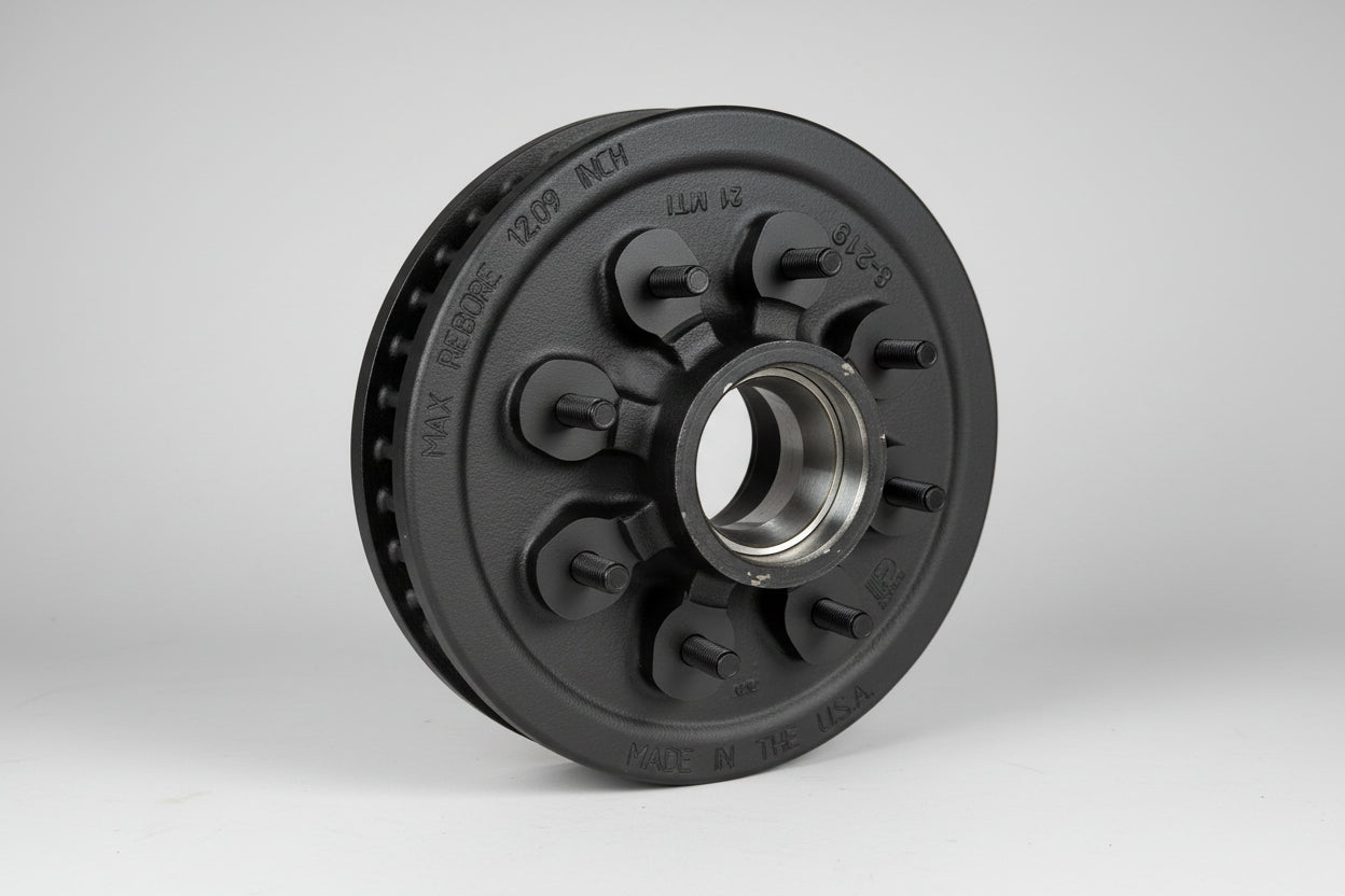 Dexter Hub 8 Lug on 6 1/2" bolt pattern, 12" x 2" Brake Drum 7000lb 1/2-20 Stud 008-219-04