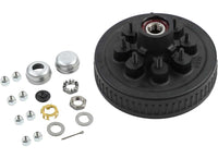 Dexter K08-219-1G Pre-Greased Hub & Drum Kit – 7,000 lb Axle | 8 on 6.5, 12" x 2" - 7,000 lb, 8x6.5 - full product view | AAA