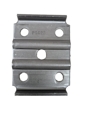 Dexter 2-3/8" x 1-3/4" U-Bolt Spring Tie Plate – Trailer Axle Spring Plate | Raw Steel - full product view | AAA Trailer