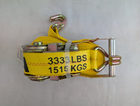 Doleco USA Automatic Self-Tension 2"x27' Ratchet Strap w/Wire Hooks, with AST Buckle 23472227 - component detail | AAA Traile