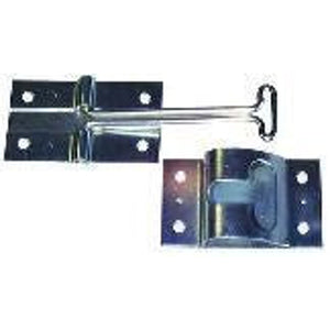 4-Inch Zinc-Plated Door Hold Back Hook & Catch for Trailers