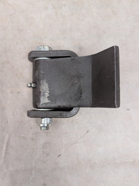 Dump Trailer Door Weld On Hinge Strap with Grease Fittings - close-up view | AAA Trailer