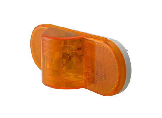 Sealed, 6-1/2" Mid-Ship Turn Signal and Side Marker Light - Amber