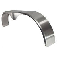 Durable 16-Gauge Steel 9" x 66" Tandem Trailer Fender with Valance - full product view | AAA Trailer