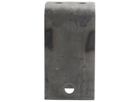 Durable Front Hanger for 2-Inch Slipper Trailer Springs with 9/16-Inch Bolt Hole - detail view | AAA Trailer