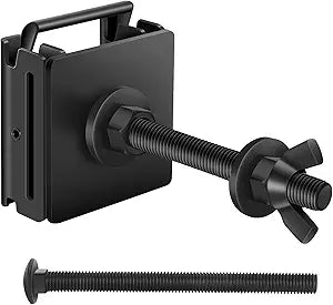 E Track Spare Tire Holder Mount, Upgraded E-Track Double Fittings Spare Wheel Carrier for Enclosed Trailers, Garages, Truck, Warehouse and Semis, Etrack Rail Accessories for E Track System