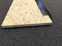 Enclosed Cargo Trailer Ramp Extension Flap with Piano Hinge – Fits 6' Wide Ramp Door - alternate angle | AAA Trailer