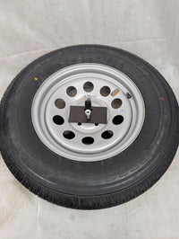 Enclosed Trailer Wall Mount Spare Tire Carrier – Heavy Duty Steel - alternate angle | AAA Trailer