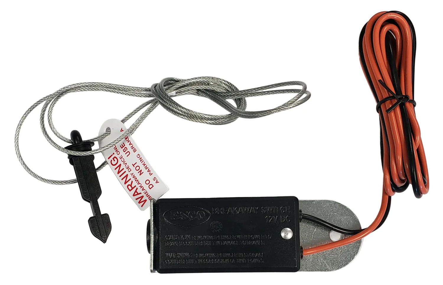 ESCO LBS48-16 Trailer Breakaway Switch with 48" Cable – Emergency Brake Safety Switch