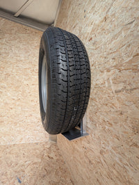 Adjustable Aluminum Spare Tire Carrier – Enclosed Trailer Wall Mount 10–16" Wheel – view 4 | AAA Trailer