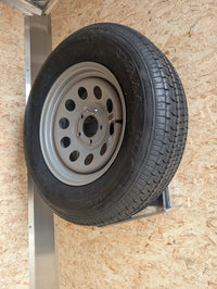 Adjustable Aluminum Spare Tire Carrier – Enclosed Trailer Wall Mount 10–16" Wheel – view 5 | AAA Trailer