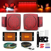 LED Kit, Trailer Light Kit with Amber LED Marker Lights, 29ft Trailer Wiring Harness, LED Trailer Lights for Utility Trailer 