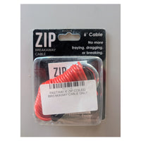 Fastway Zip Coiled Trailer Breakaway Cable - 6' Long - full product view | AAA Trailer