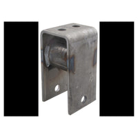 Durable Front Hanger for 2-Inch Slipper Trailer Springs with 9/16-Inch Bolt Hole - full product view | AAA Trailer