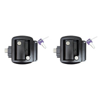 Global Link RV Entry Door Lock — Black, set of 2 keyed alike