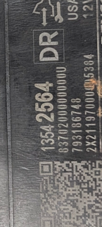 GM 13542564 Driver Seat Heated & Ventilated Control Module — Label: DENSO 793186748, DR, 12V, Made in USA | 2022 GMC Acadia