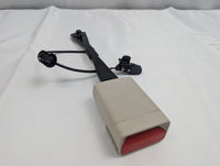 GM 84964167 Seat Belt Buckle Receiver — Shale Whisper Beige Housing, Red Release Button, Dual Connectors | 2022 Acadia Used OEM